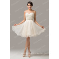 Grace Karin Strapless Sweetheart Organza Grace Karin Beige Cocktail Dress CL6144-1#